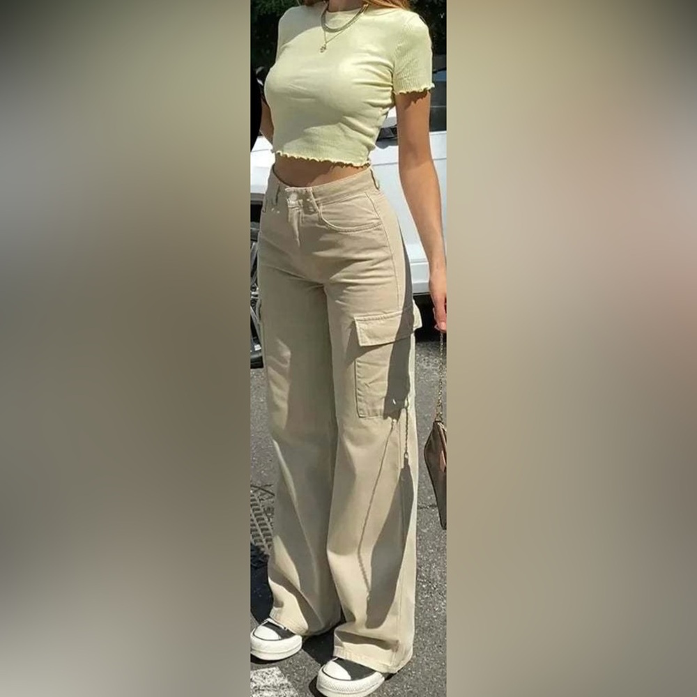 Zara beige cargo pants